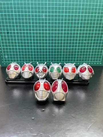가면라이더 헬멧 피규어 8개 세트