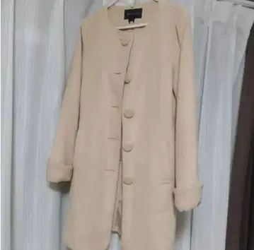 MISCH MASCH 베이지 롱 코트 M 사이즈 미슈마슈