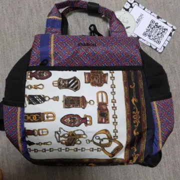 SYABON 3WAY 백 숄더, 백팩, 핸드백 스카프 패턴