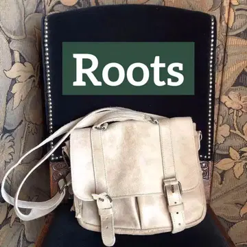 미사용 캐나다 Roots 메신저 백 천연 가죽 수납 가방 포함