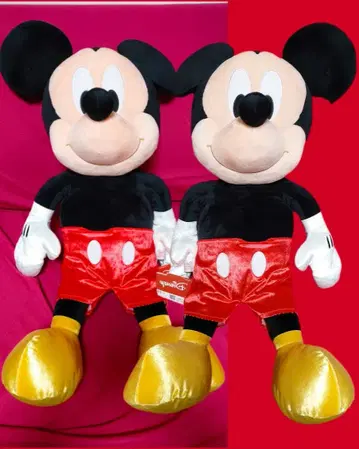 한정 가격 미키마우스 초초BIG 봉제 인형 샤이니 2개 세트
