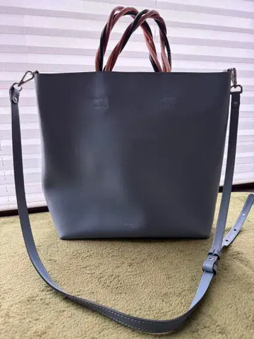 GIANNI CHIARINI 블루 그레이 숄더백