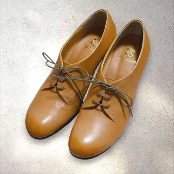 미사용 chausser 쇼세 레이스업 펌프스 가죽 신발 일본제