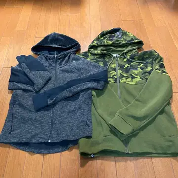 PUMA 풀 집업 후드티 썸홀