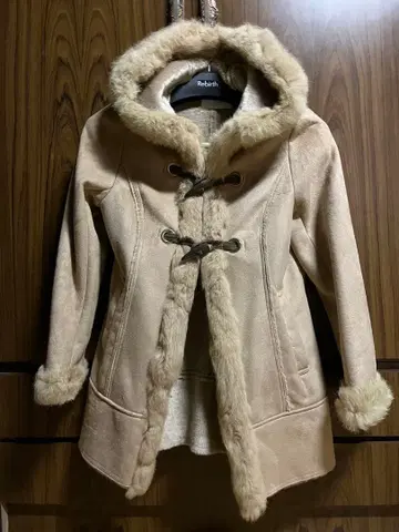 ANY SIS 퍼 달린 더플 코트