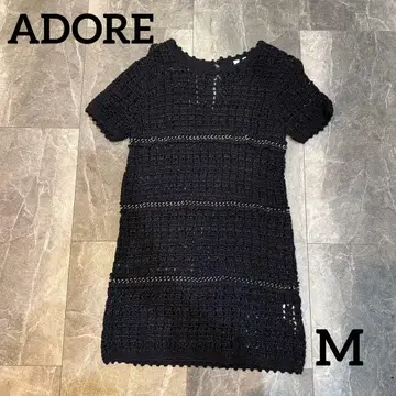 새상품급 ADORE 어도어 레이스 비쥬 원피스 드레스 M