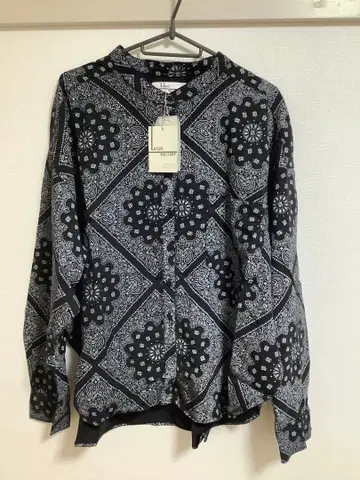 라슈드 페이즐리 무늬 텐셀 셔츠 미사용 새상품 야마다야