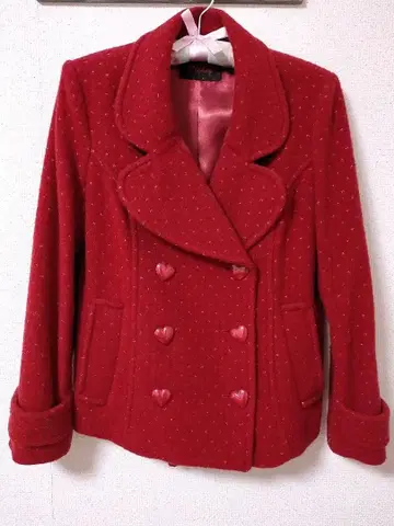 MILK 하트P 코트 레드