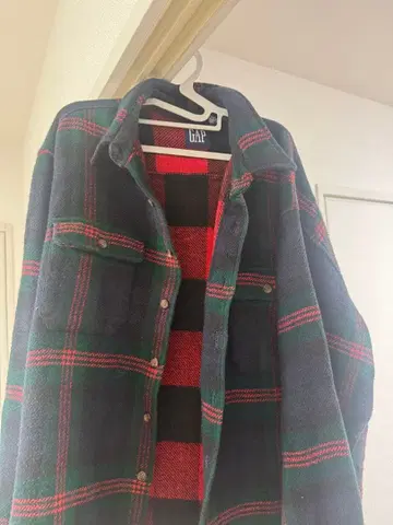 올드 GAP 체크 무늬 자켓