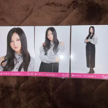 노기자카46 브로마이드 이노우에 와카츠키 어깨 트임 상의 컴프