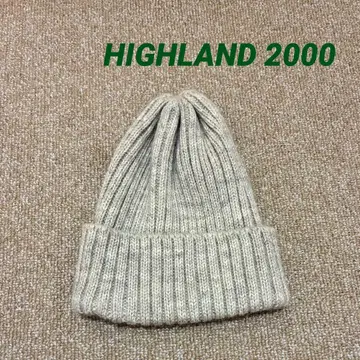 HIGHLAND 2000 니트 모자 울 베이지