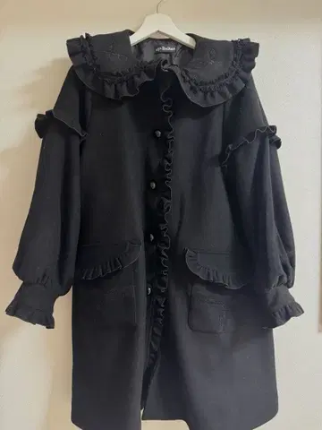 DimMoire 롱 코트 아우터 블랙