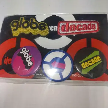 globe decade 캔뱃지&와펜 세트 미개봉품