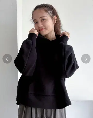 슬릿 와이드 후드티