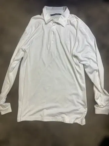 트래비스 매튜 화이트 긴팔 피케 셔츠 L