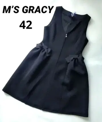 빅 사이즈 M'S GRACY 엠즈 그레이시 원피스 리본 42