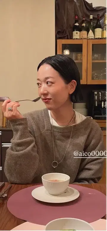 DEFORM BOAT NECK YAK KNIT TOPS