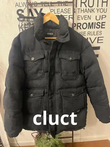 CLUCI 블랙 다운 자켓 L 사이즈
