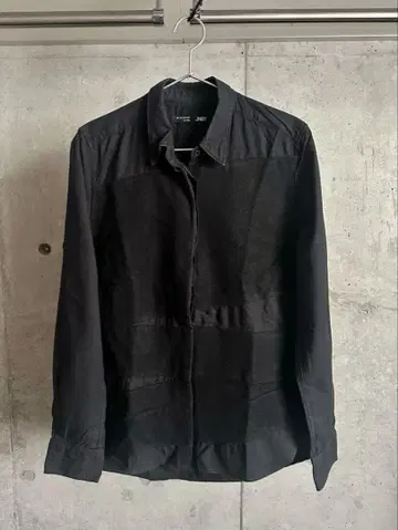 JNBY 절개 블랙 긴팔 셔츠 L