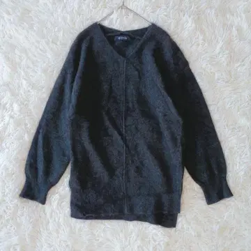 나노 유니버스 긴팔 니트 너구리 혼방 FREE 그레이