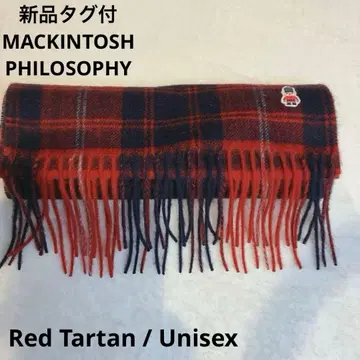 MACKINTOSH PHILOSOPHY 택 포함 새상품 머플러 빨간색