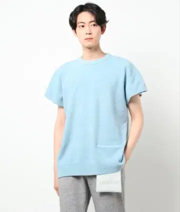 [ GELATO PIQUE HOMME ] 에어리 모코 풀오버 블루