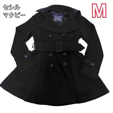 세실 맥비 블랙 트렌치코트 M p코트 고스로리 원피스