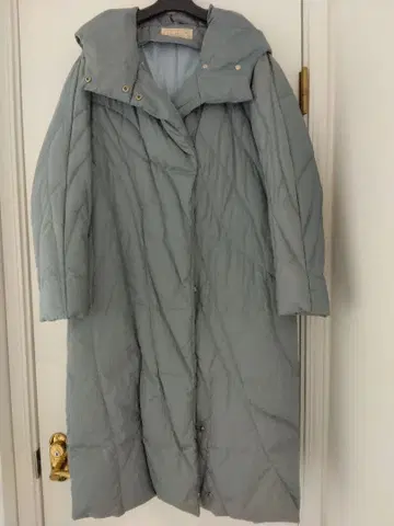 [ 새상품 ] 블루 그레이 다운 코트 한랭지 다운 자켓