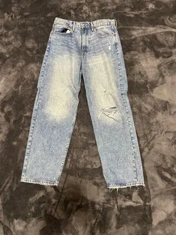 갭 슈퍼 배기 라이트 블루 32