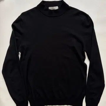 필리포 데 로렌티스 모크넥 니트 블랙 48 로얄 메리노울