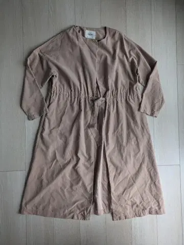 OZOC 오조크 드로스트 롱 기장 코트 가디건 노카라