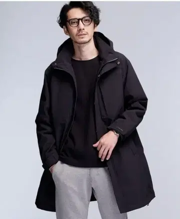 nano universe 니시카와 다운 하이브리드 다운 자켓 네이비