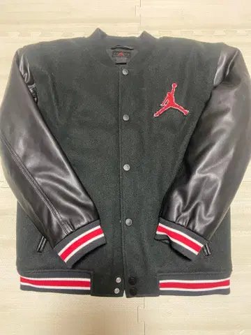 Jordan 바시티 자켓 블랙/레드 M