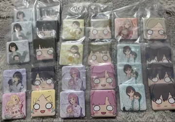 러브 라이브! 하스노소라 세가 럭키 쿠지 스퀘어 캔뱃지 세트 모음