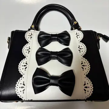 양산형 지뢰 axes femme 트리플 리본백 숄더백