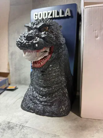 고질라 티슈 케이스 피규어형 외박스 포함 인테리어 도호