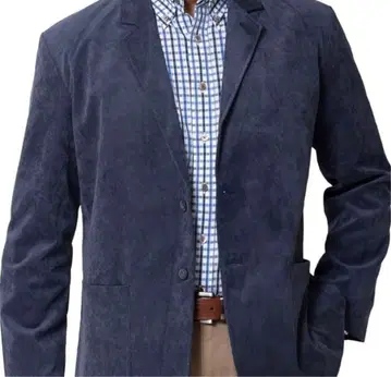 남성용 벨로아 자켓 코듀로이 네이비 상의 아우터 가을 겨울