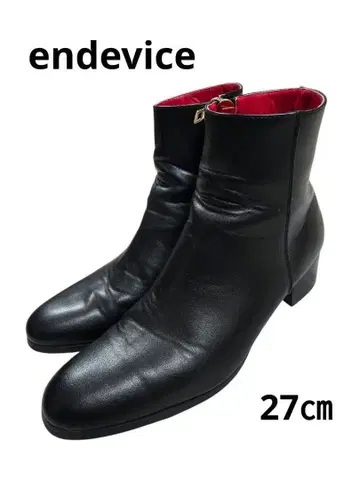 컨디션 최상 endevice 엔데바이스 골드 지퍼 힐 부츠 27cm