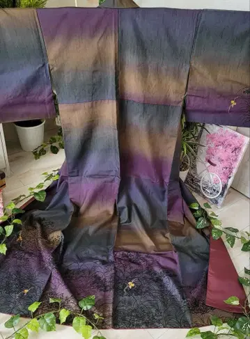 152 cm 순수 실크 츠케사게 호몬기 얇은 소재 경량 낙관 이름 기입