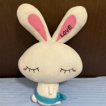 오쓰카 아이 토끼 LOVE짱 봉제 인형 화이트 토끼 토끼 봉제 인형