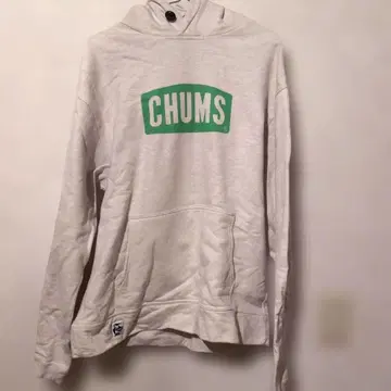 CHUMS 후드 부착 후드티 L 사이즈 아이보리