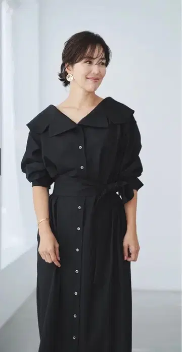 EVERYDAY shirts DRESS 블랙 S