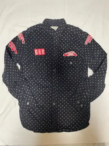 데님 덩가리 긴팔 플란넬 셔츠 (170 사이즈) M 사이즈