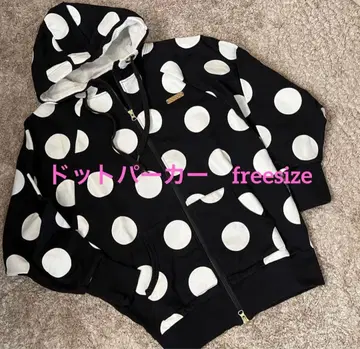 LB-03*집업 후드티*도트 올 패턴*FREE