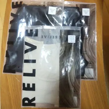 RELIVE 이너 상하의 여성용 슬리브리스 1개, 팬츠 2개 세트