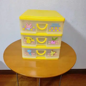 포켓몬스터 삼단 서랍 케이스