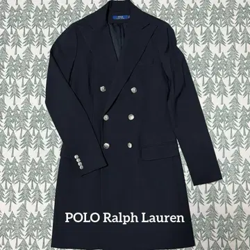 미사용 새상품 폴로 랄프로렌 은색 버튼이 멋진 더블 블레이저 체스터 코트