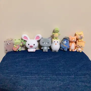 토끼 모피 피규어 컬렉션 마스코트