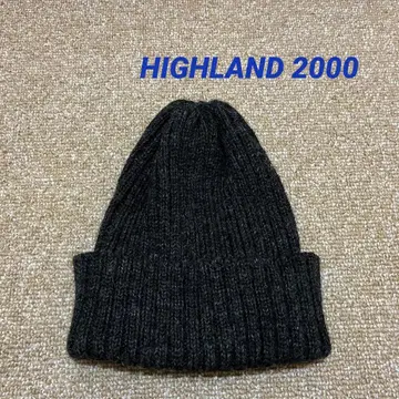 HIGHLAND 2000 울 니트 모자 다크 그레이