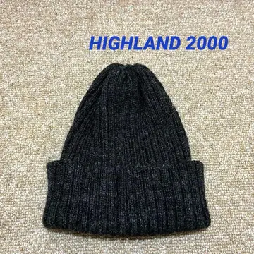HIGHLAND 2000 울 니트 모자 다크 그레이